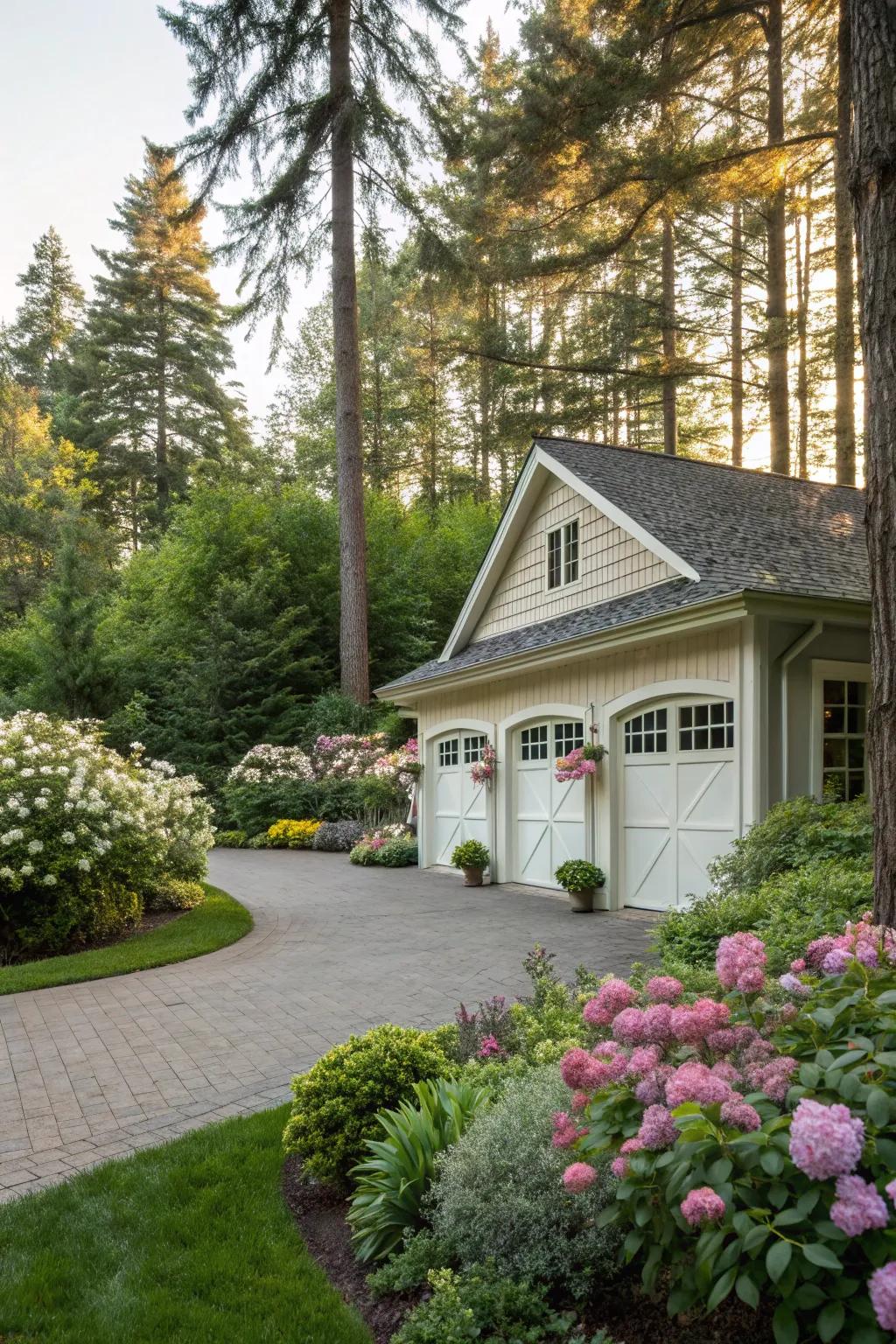 A secluded getaway: The advantages of having a stand-alone garage.
