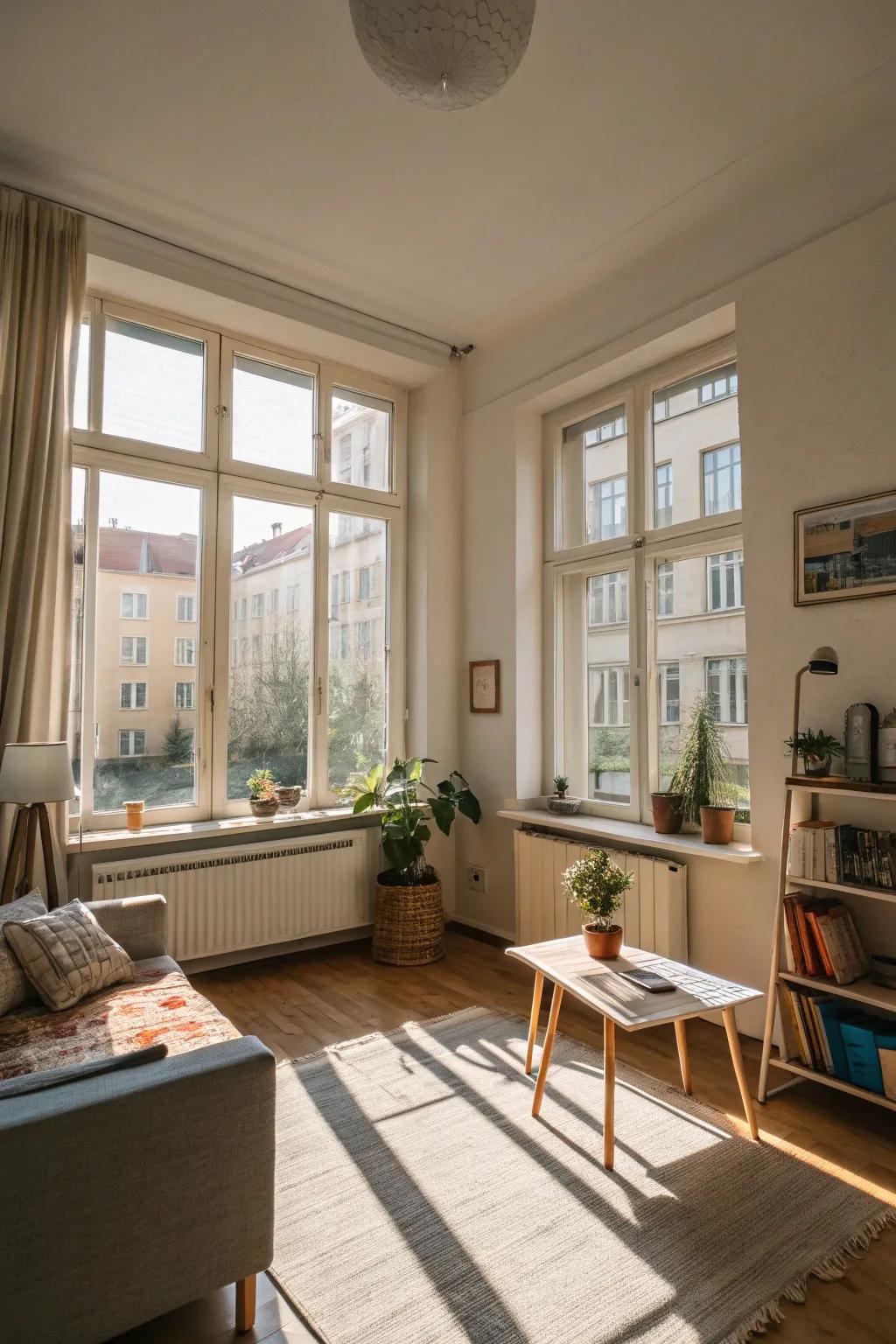 Natural light makes any space feel larger and more inviting.