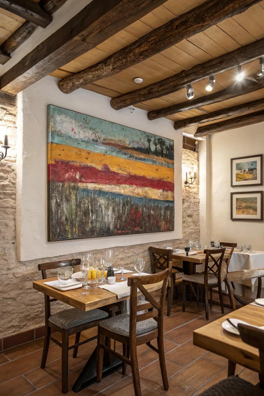 Graded surfaces create dimension and intrigue.