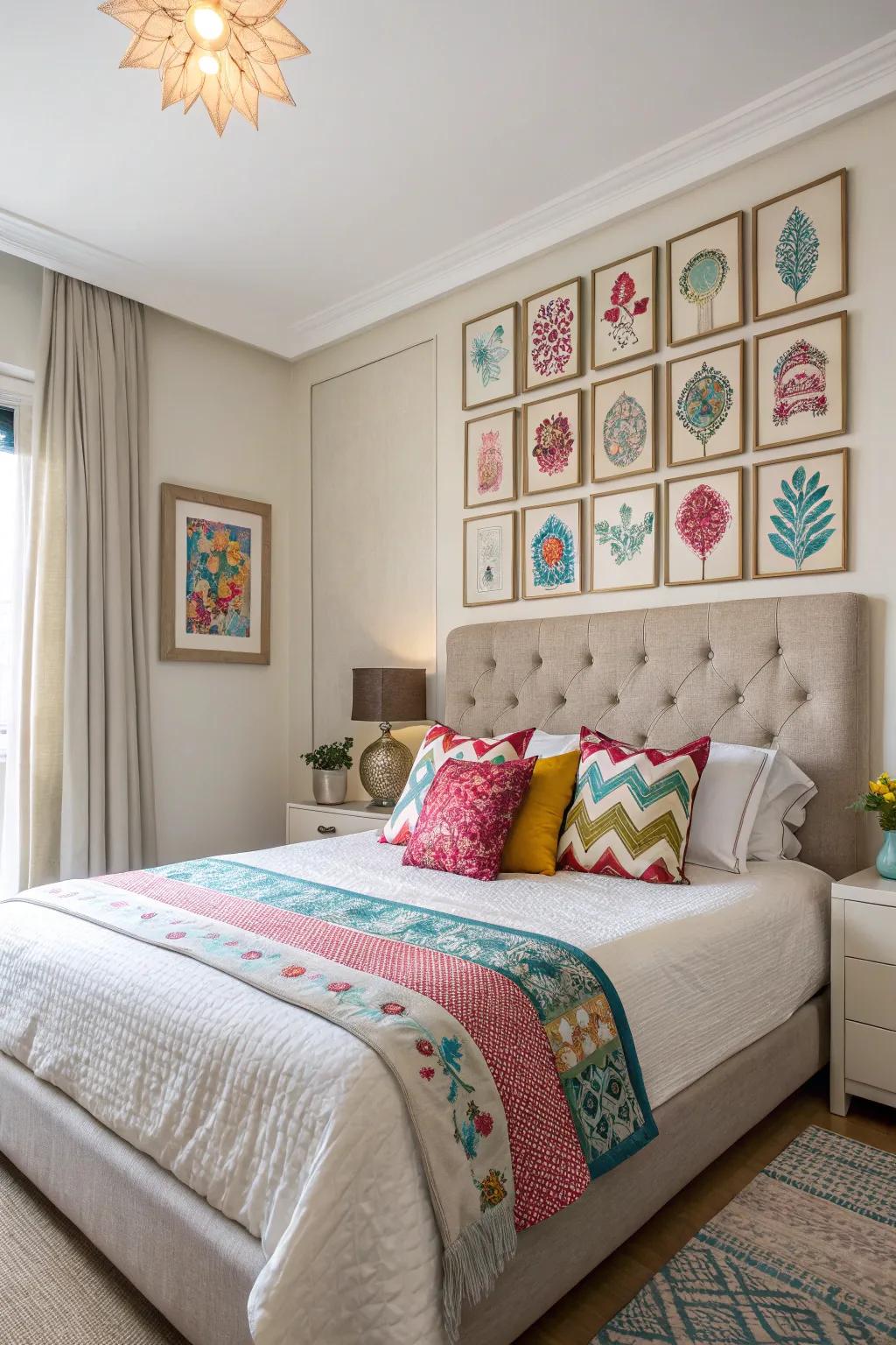 Subdued shades harmonized with chromatic highlights infuse vibrancy.