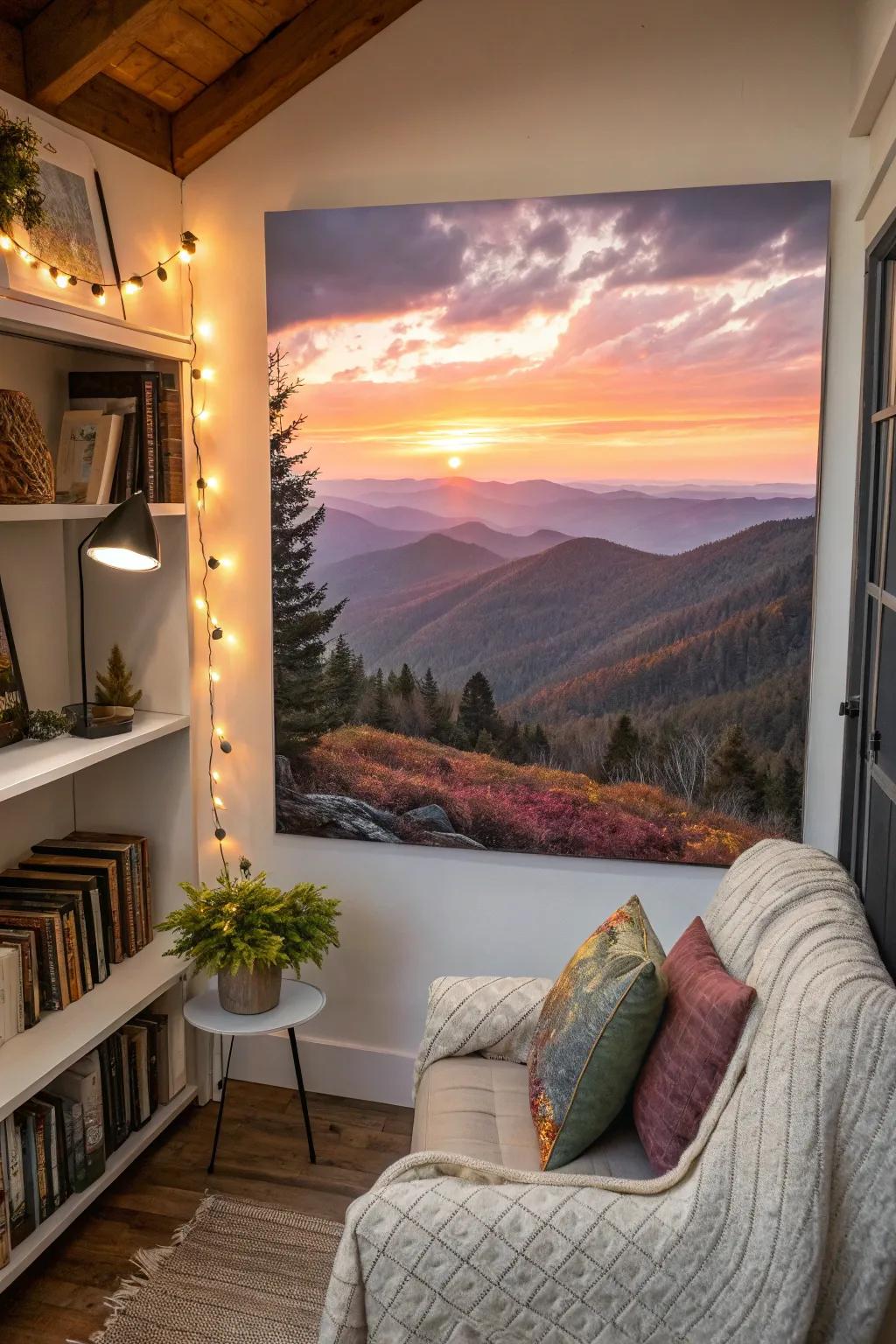 Landscape paintings transport the splendor of nature into your residence