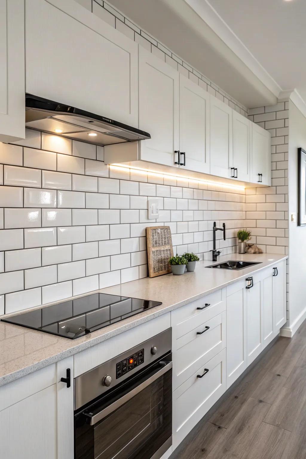 Minimalist posh with level lining side trims.