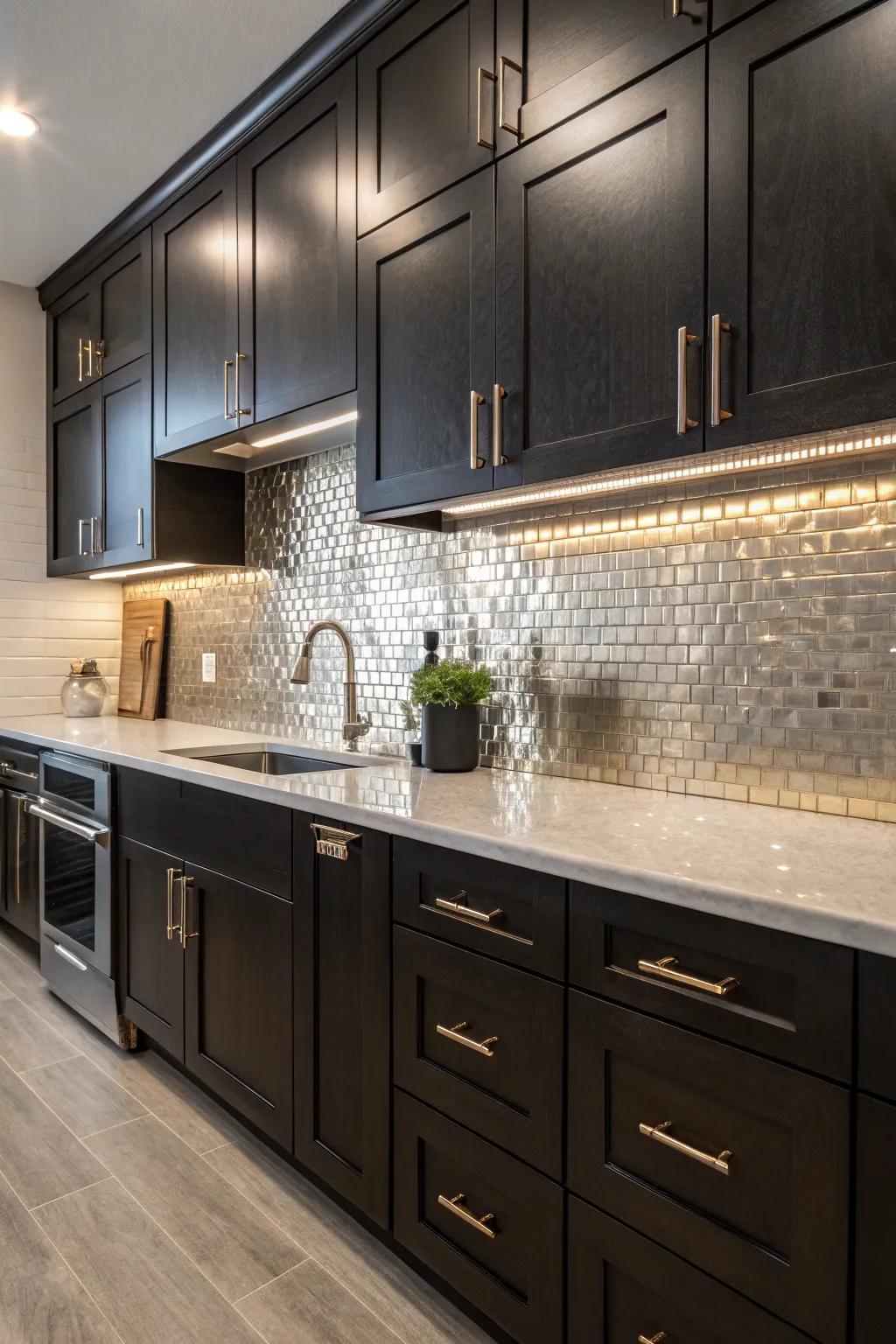 Amplify light and sophistication through refined metal details.