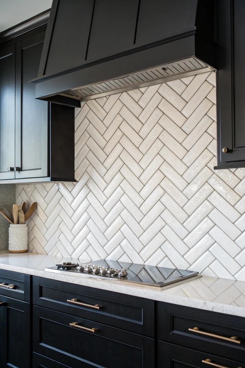 Crisscross patterns make an active and visually appealing background.