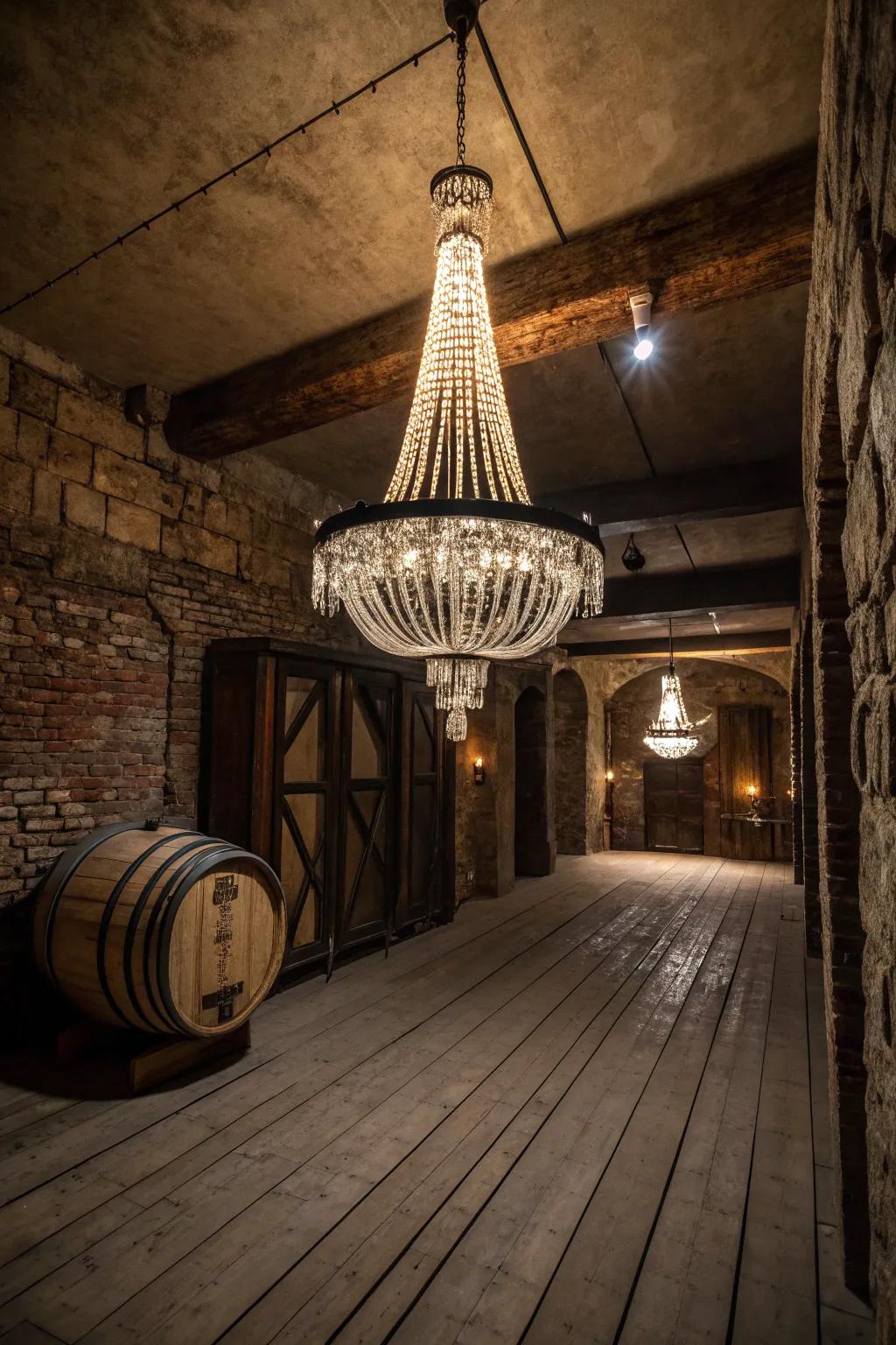 Decorative fixtures impart sophistication and flair to your basement.