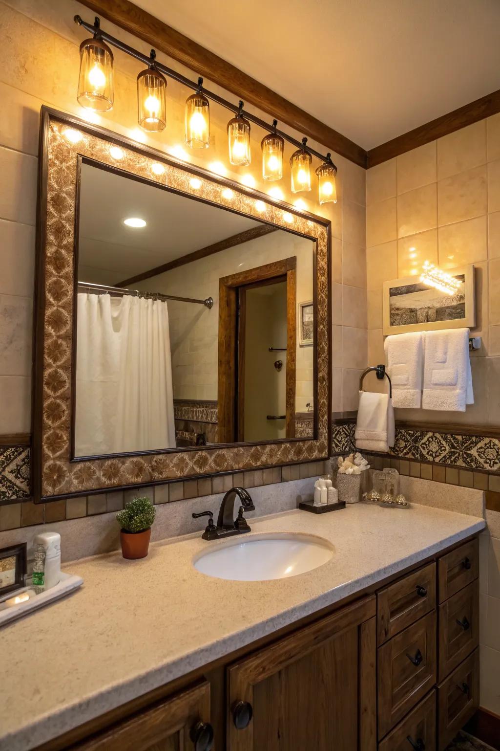 Lighting design that elevates the ambiance of your bathroom.