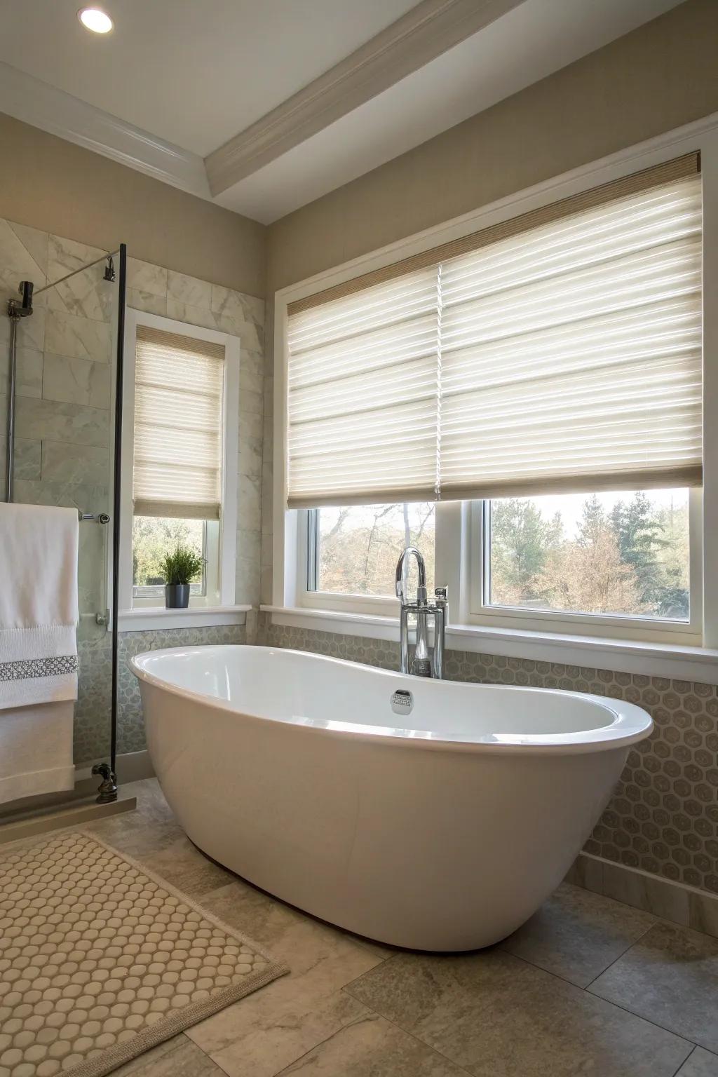 Dual-action shades allow flexible management of light.