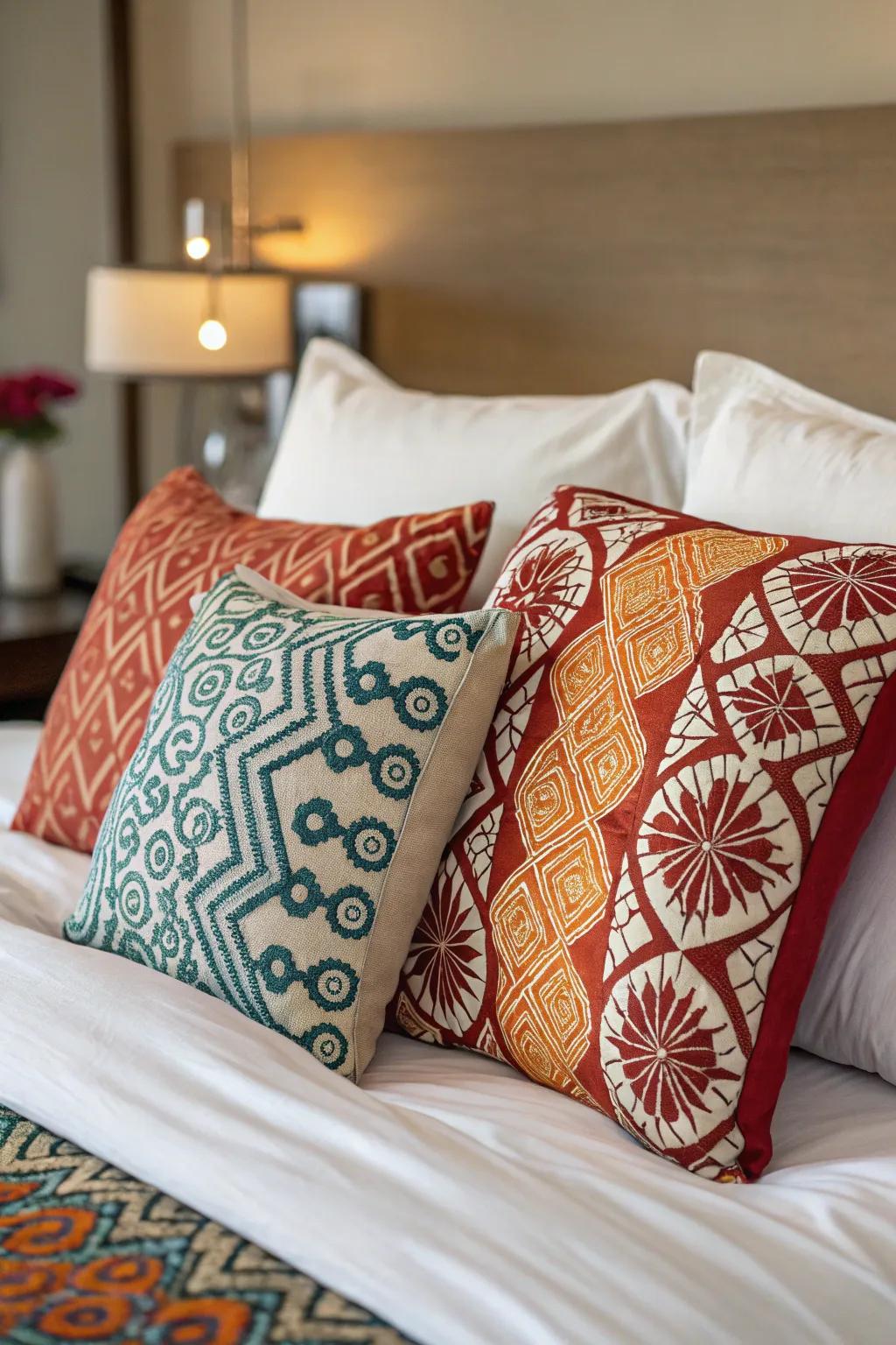 Assert your character through prominent accent pillows that embody your distinct style.