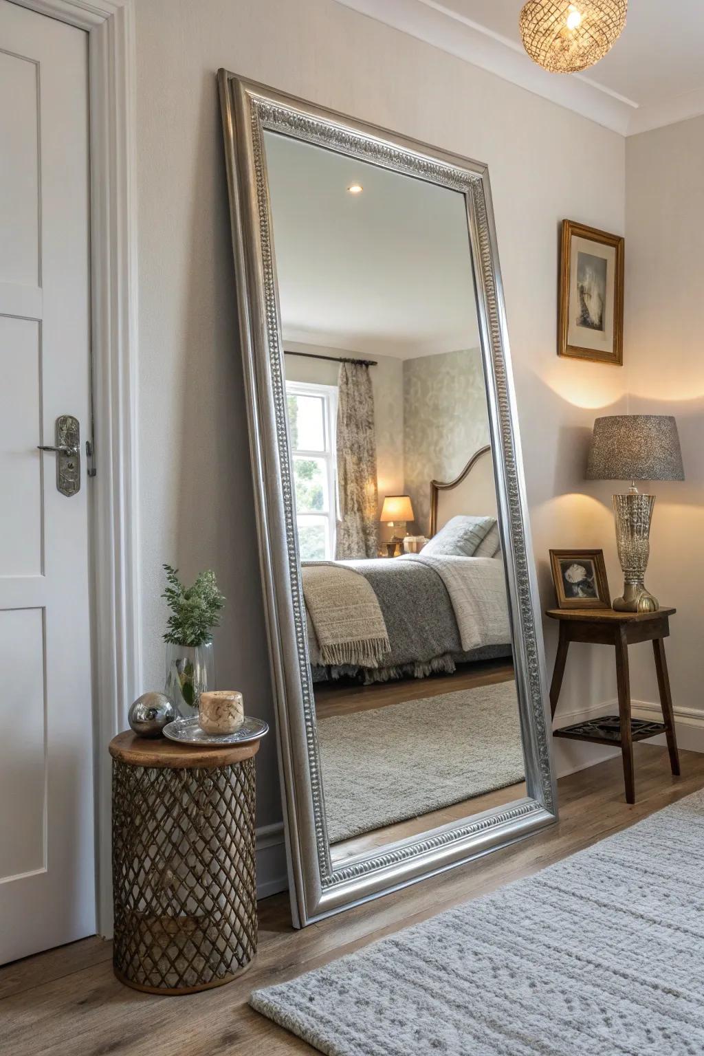 Mirrors can make your space feel bigger and more open.