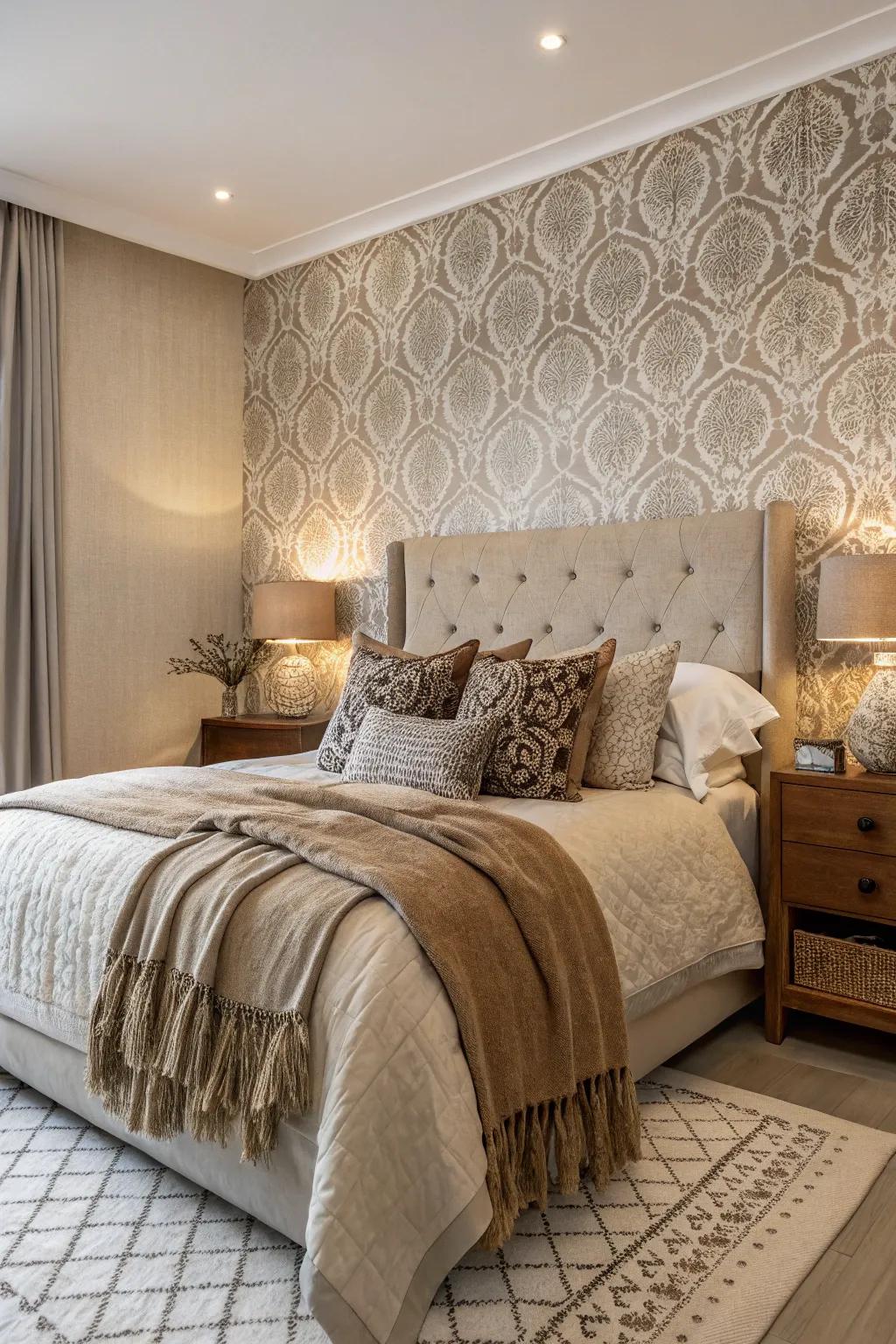 Wallpapers featuring texture introduce profundity and warmth.