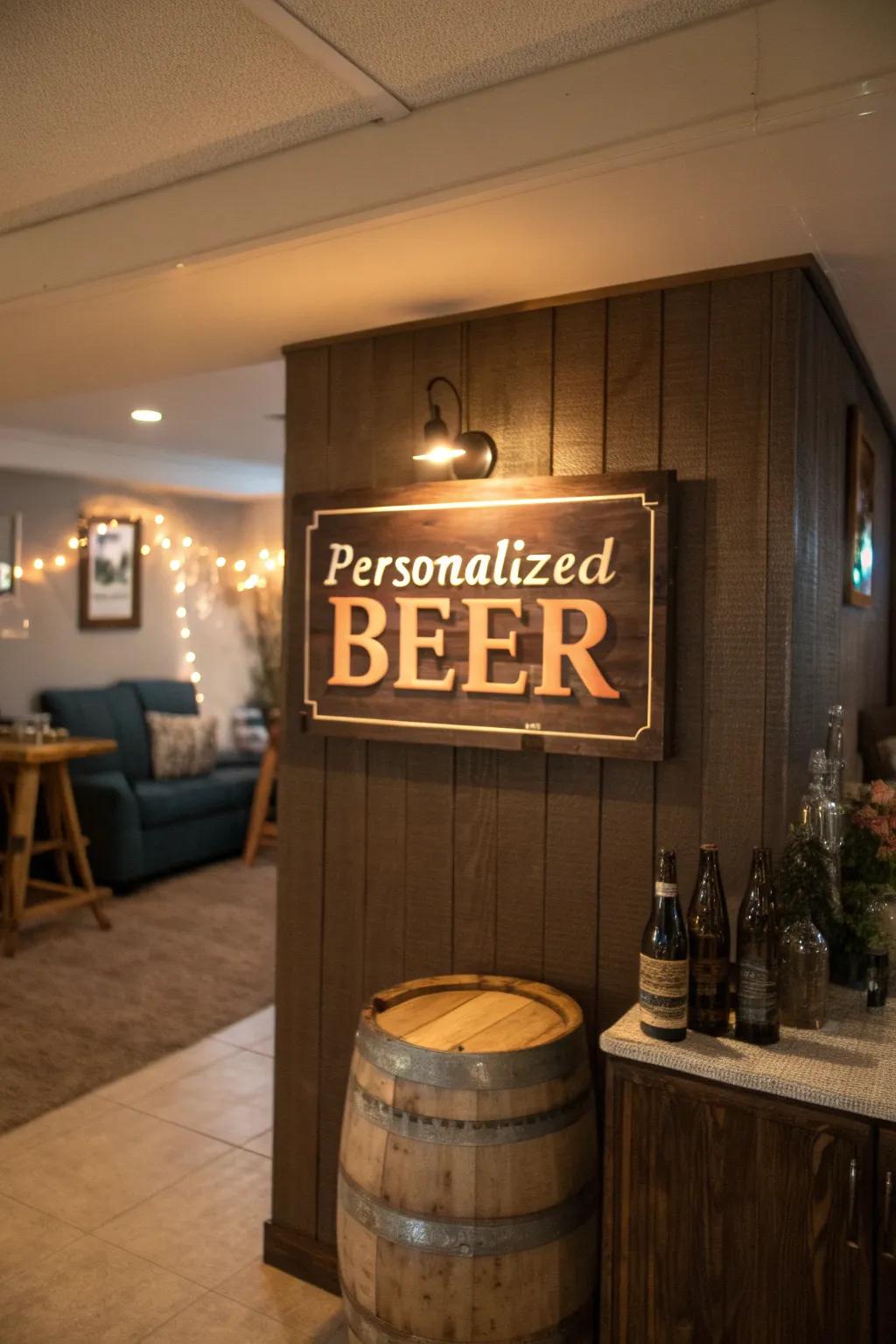 Unique brew signs make your area distinctively yours.