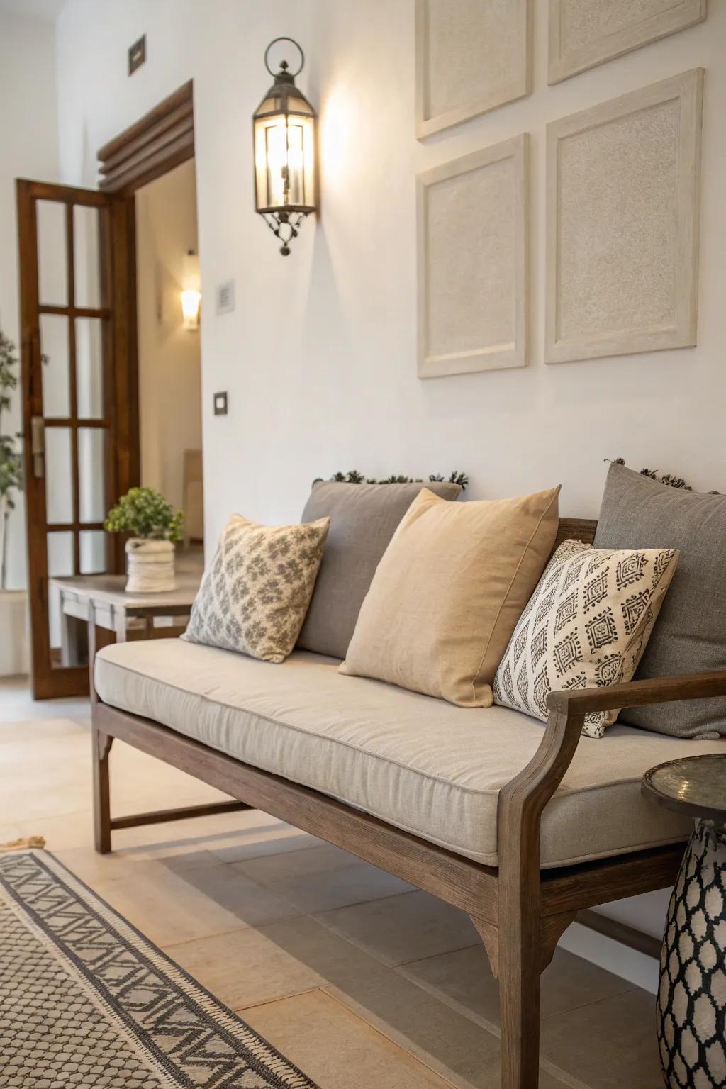 Neutral colors offer a serene and versatile pad option.