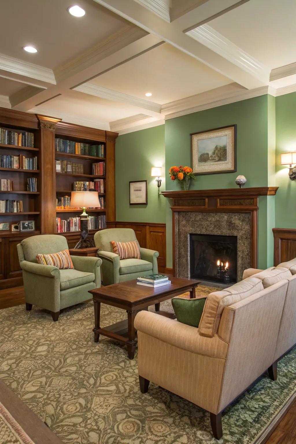 Soothing colors invite relaxation and comfort