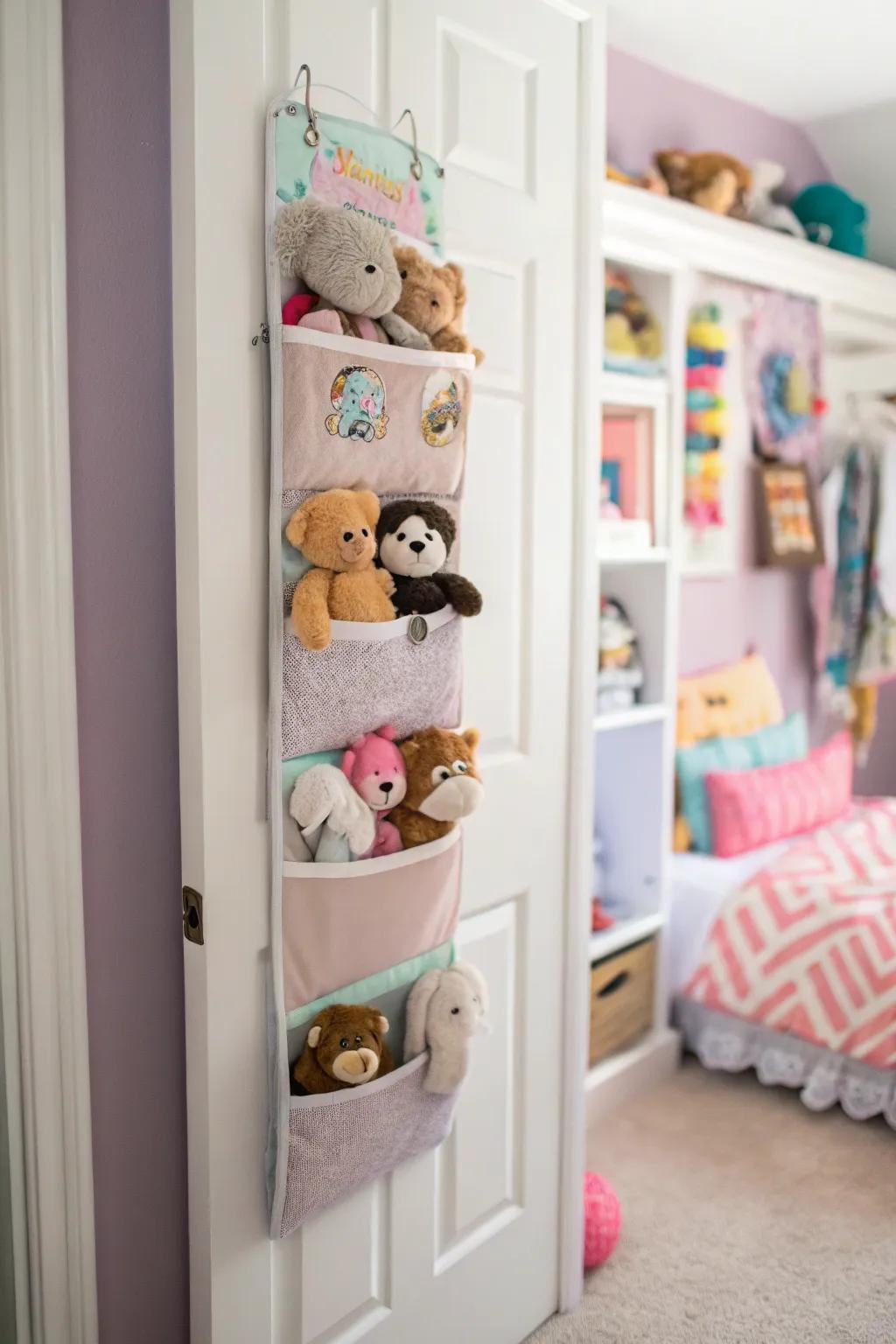 Door organizers are great for saving space.