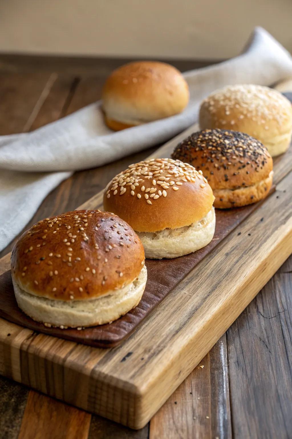 A selection of rolls to match every visitor's preference.