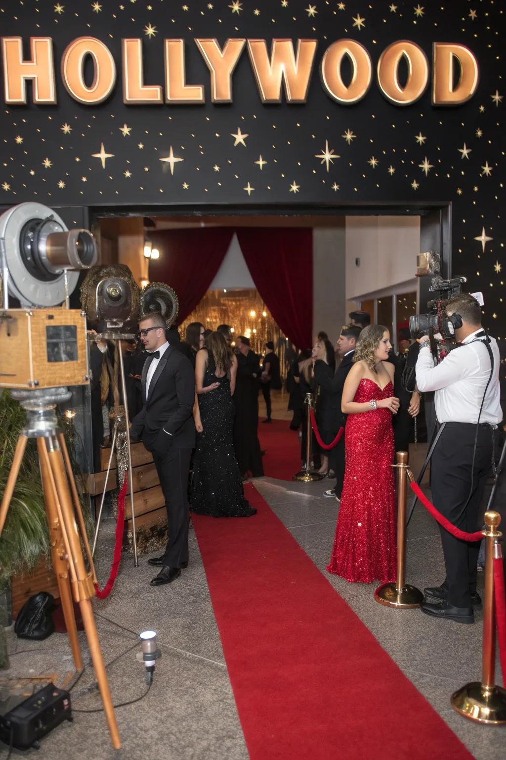 Feel like a movie star at this dazzling Hollywood bash.