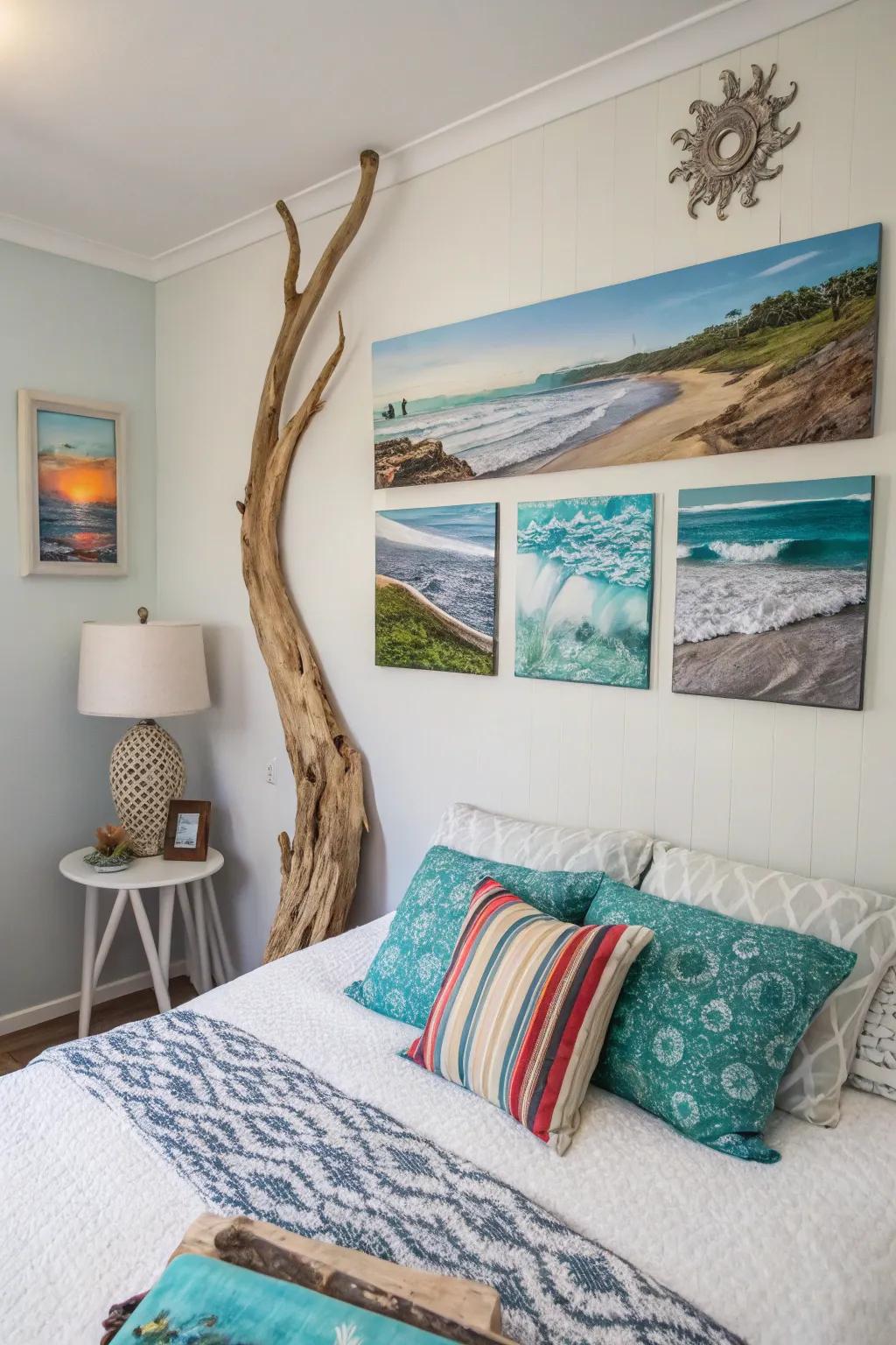 Seaside inspired designs bring the feel of the ocean inside.