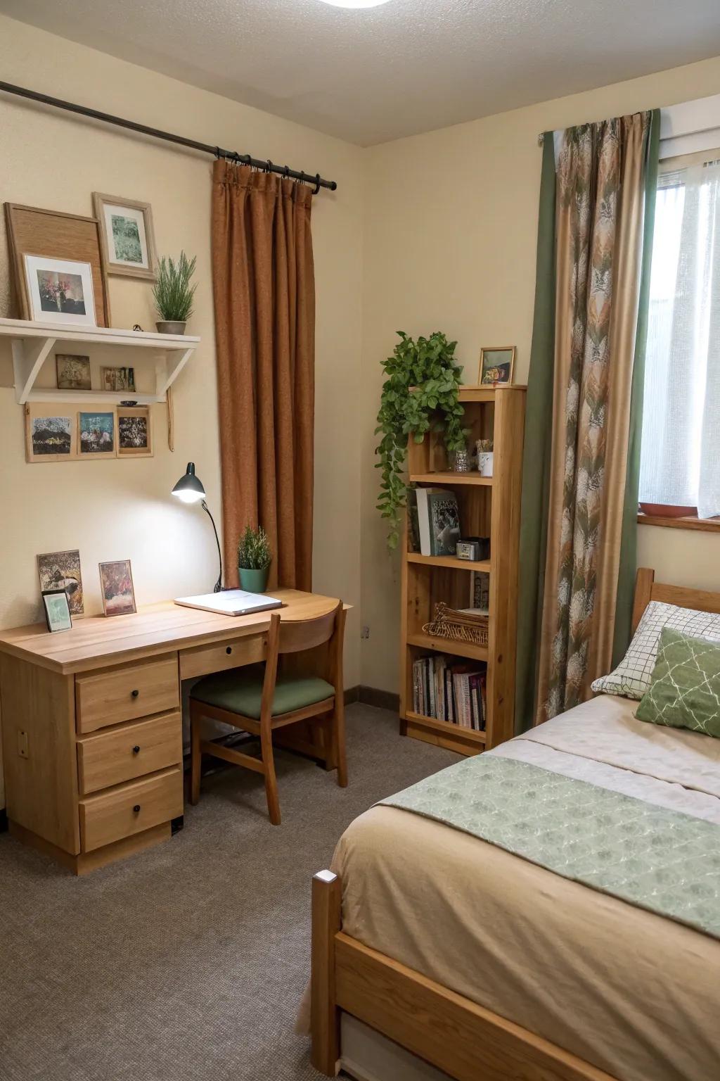 Simple hues for a calming atmosphere