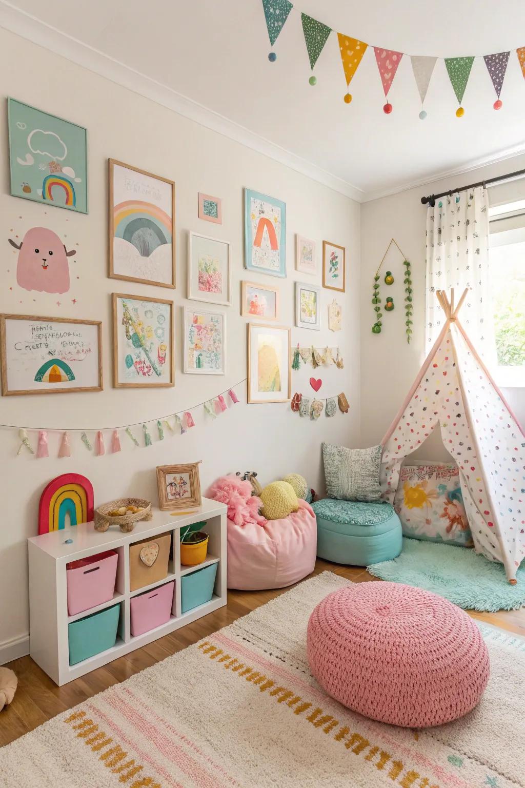 Playful embellishments enhance charm and encourage creativity.