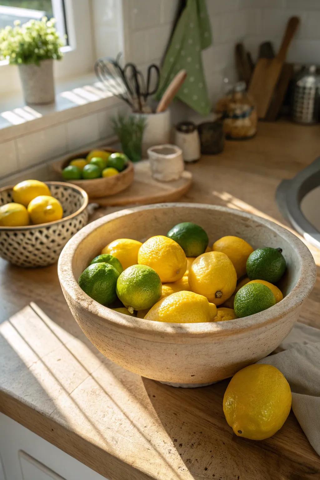 Citrus fruits add a burst of summer to your decor