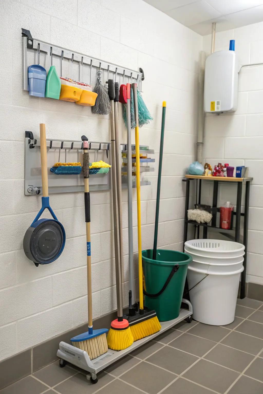 Multi-purpose racks offer comprehensive storage solutions.
