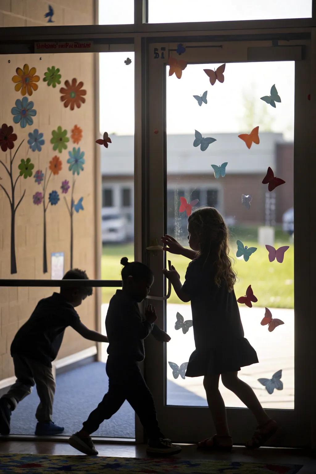 Incorporate a fun twist with engaging figures and butterflies.