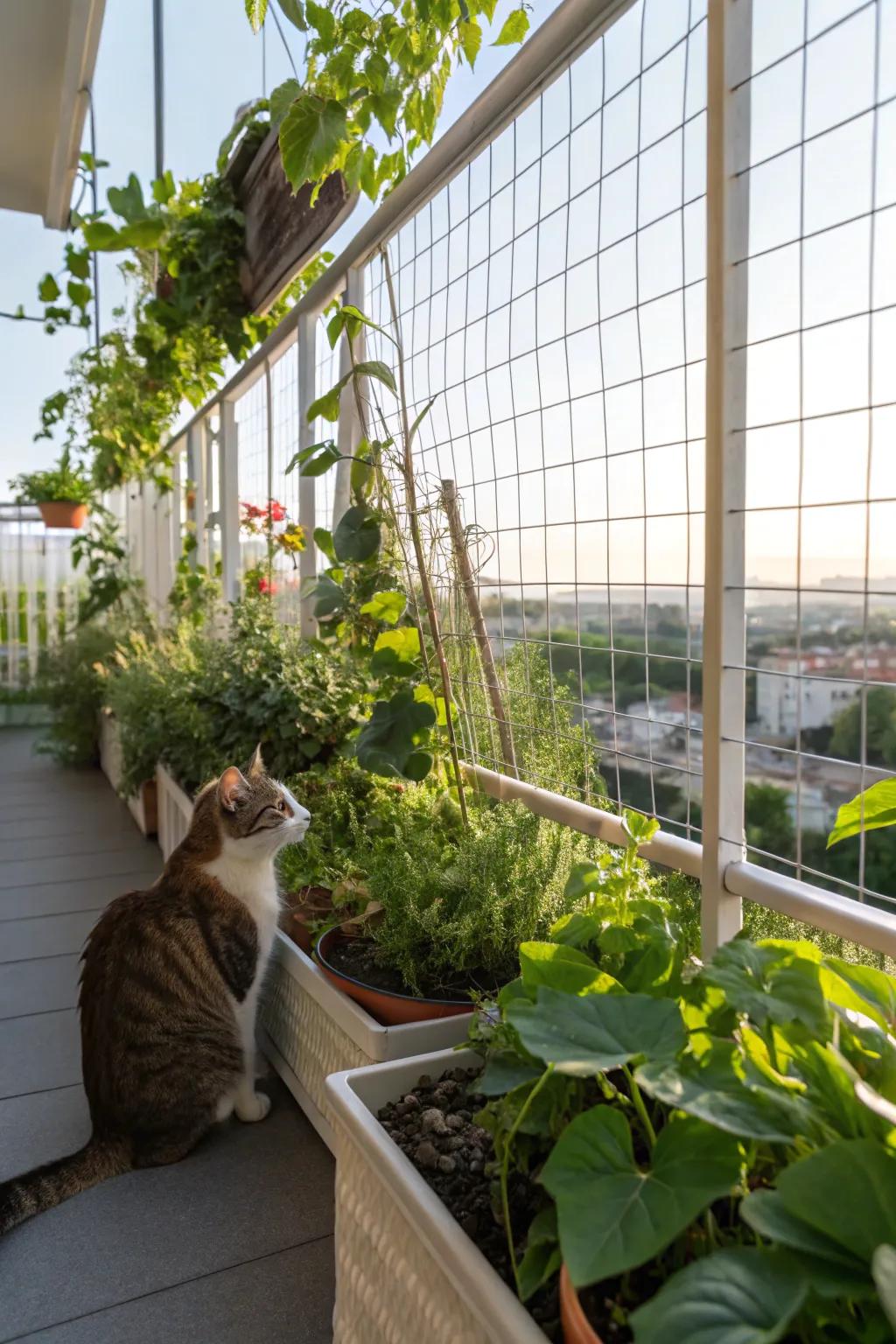 Plants turn your catio into a quiet green getaway.