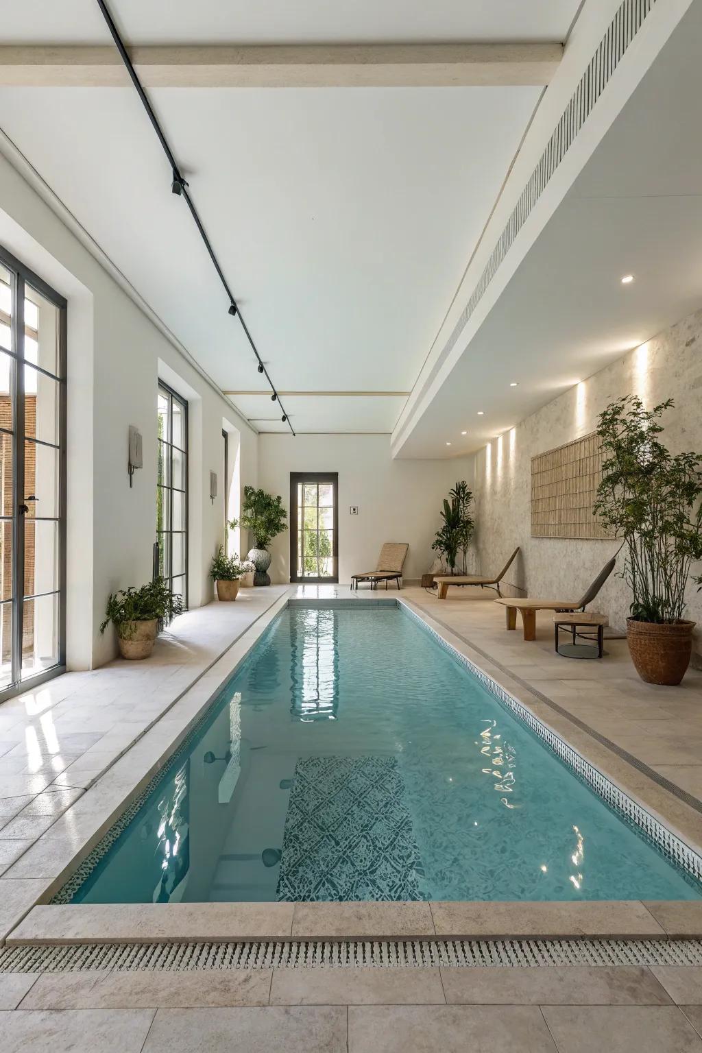 A streamlined pool aesthetic is a statement.