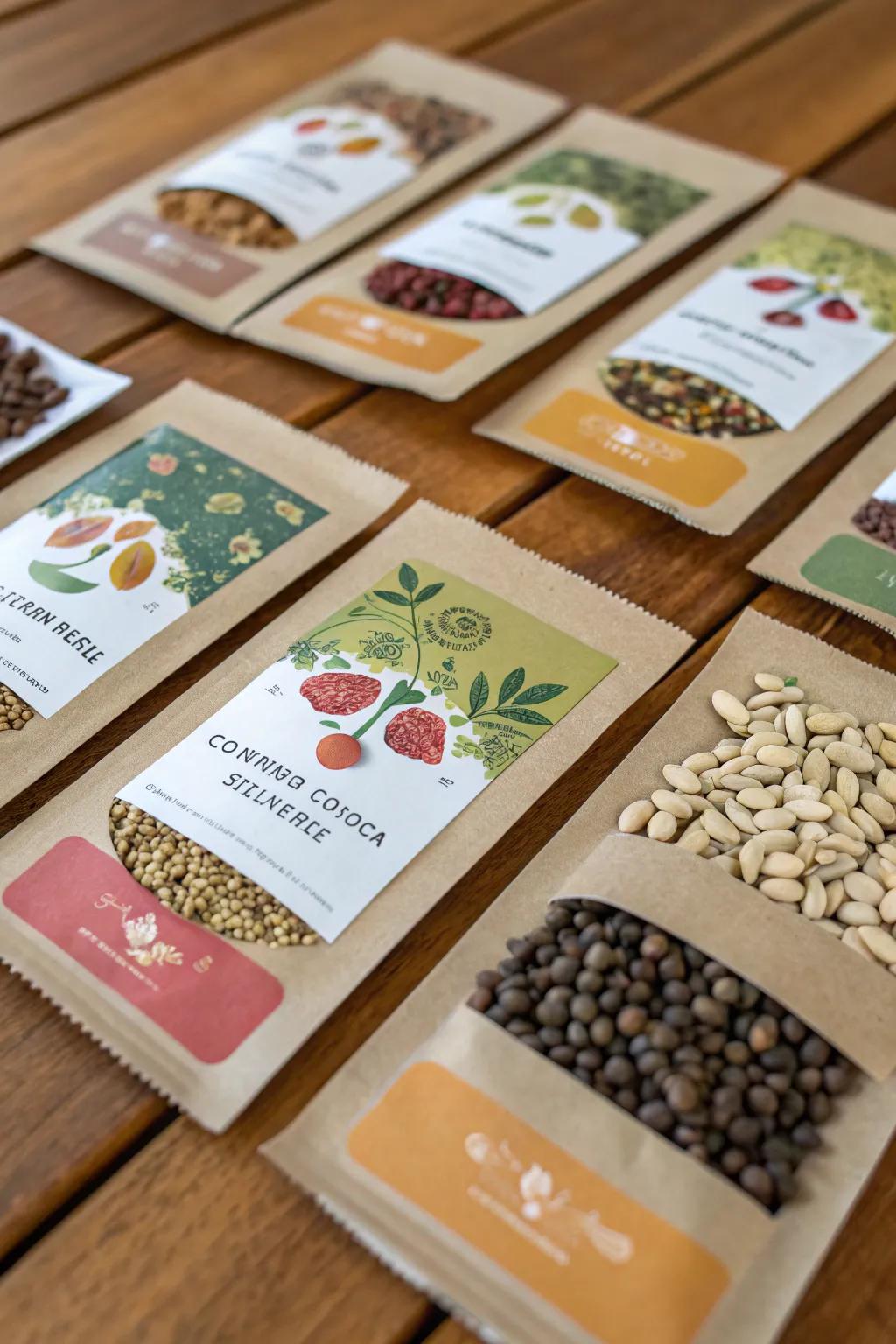Plant seed packets are a thoughtful present that keeps on giving.