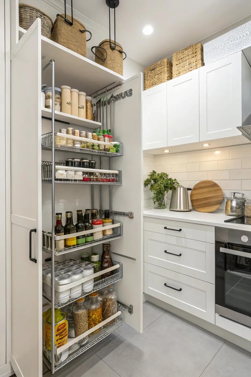 Efficient storage options that maintain everything conveniently accessible.