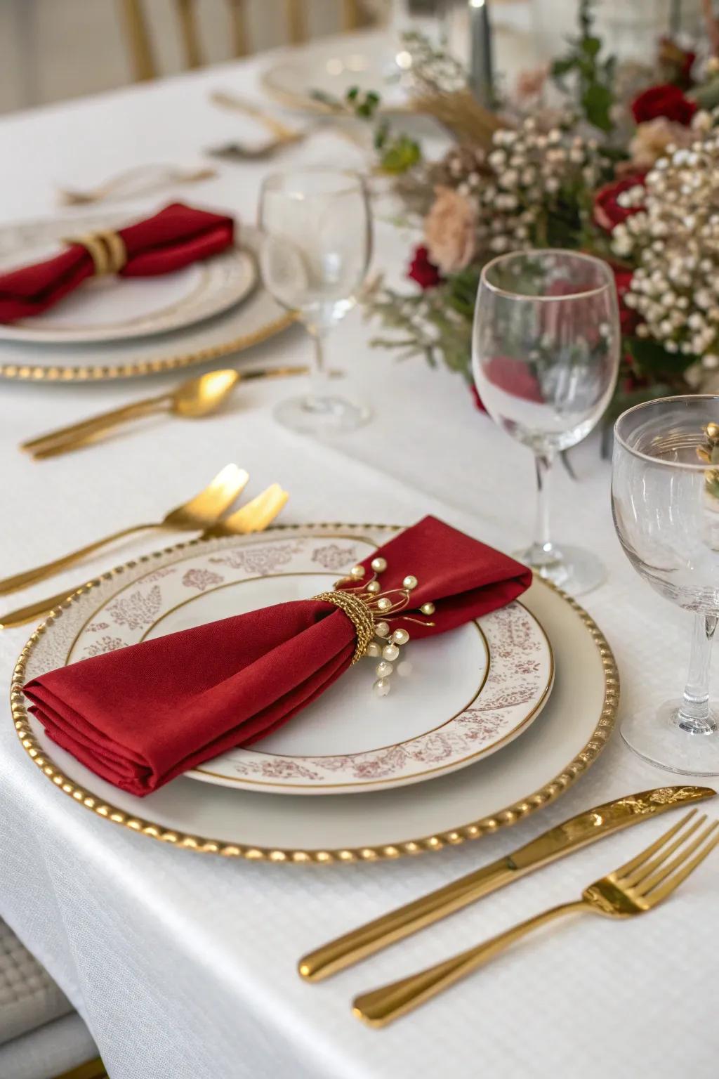 A lavish tablescape exuding classic refinement.