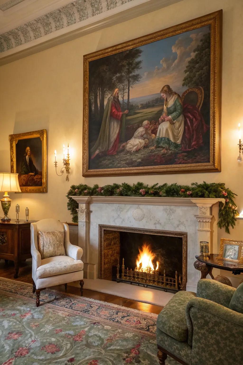 Scriptural scenes in art introduce a storytelling element to any home.