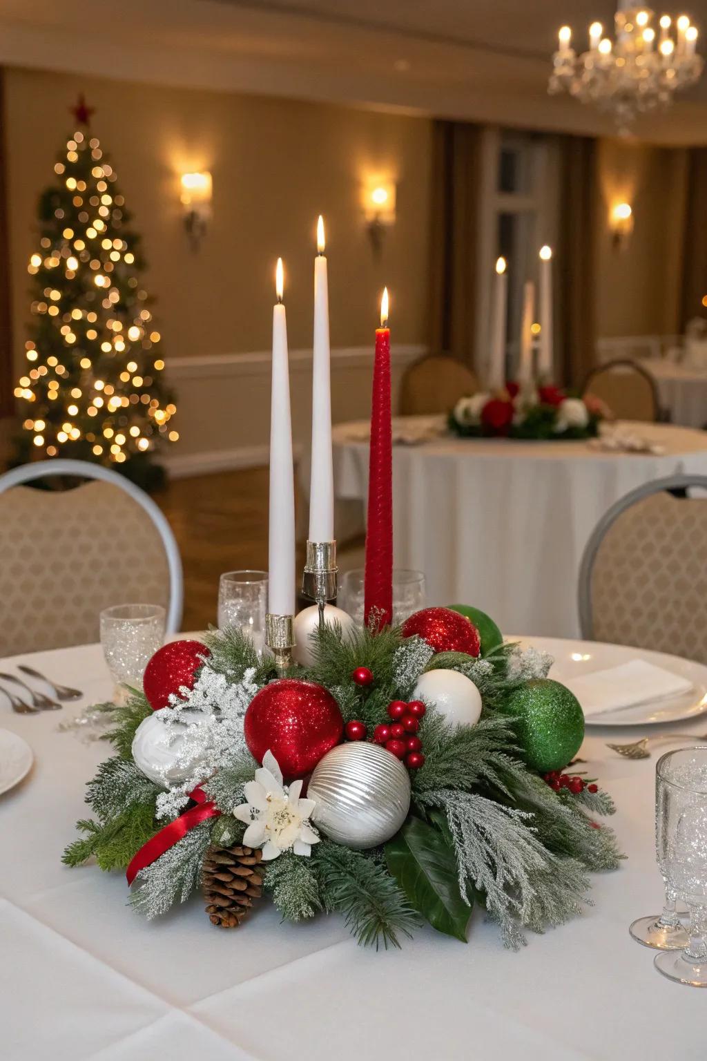 Classic Yuletide shades impart warmth and refinement.