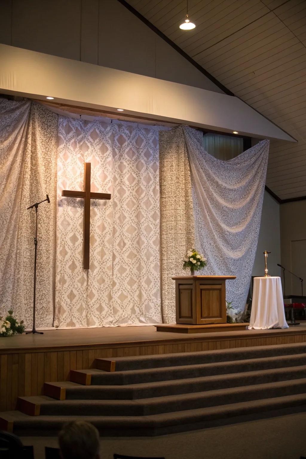 Artistic backdrops contribute depth and visual appeal to your stage.