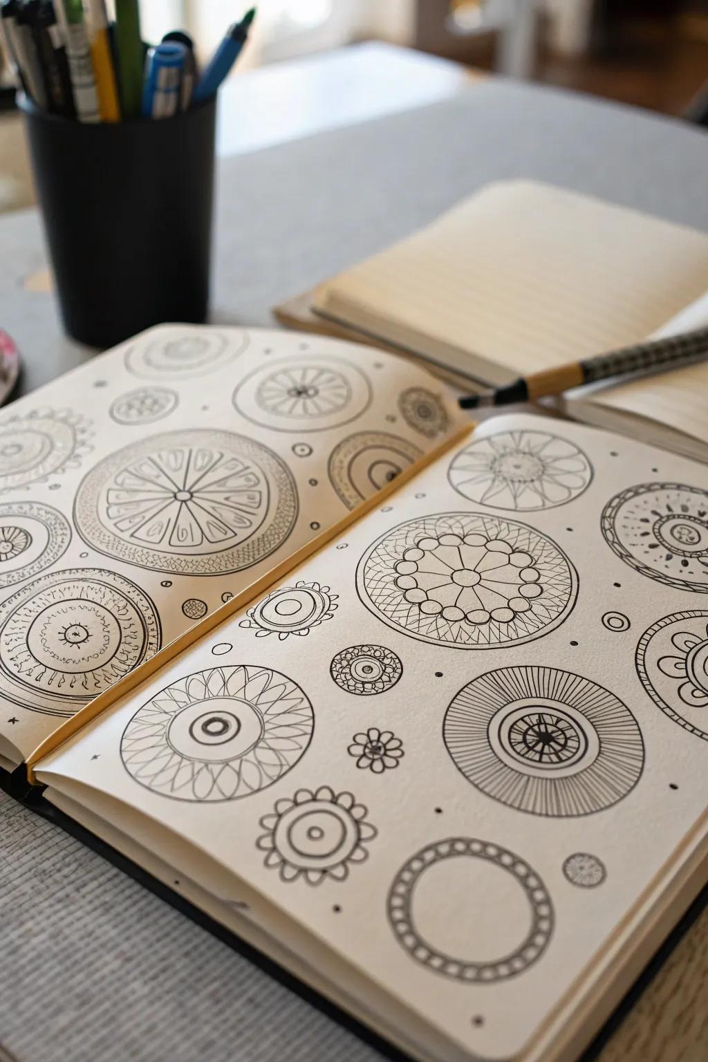 Tap into your creative potential using doodle circles.