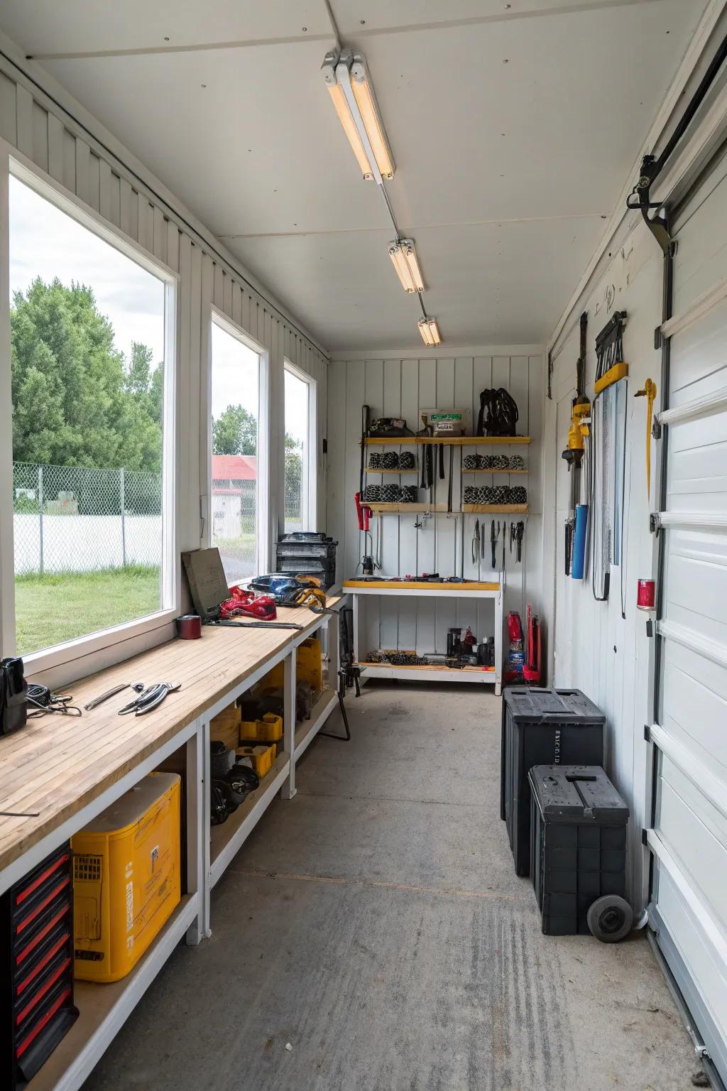 Develop an ultimate workshop inside your container, fostering innovation and efficiency.