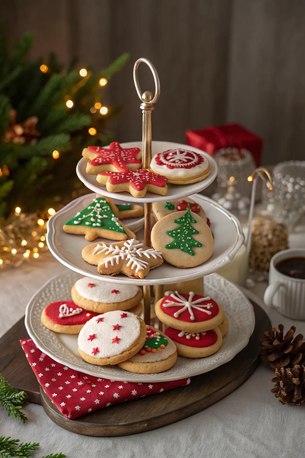 An exquisite cookie display, ready to enchant guests.