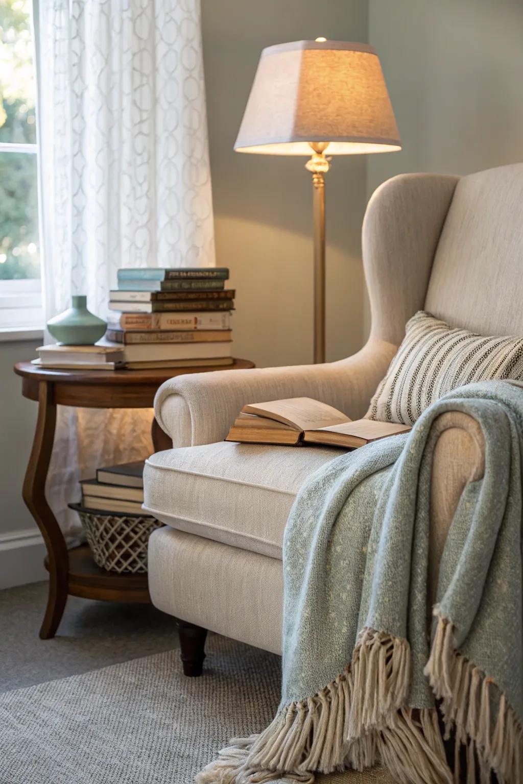 Transform a corner into your personal reading sanctuary.