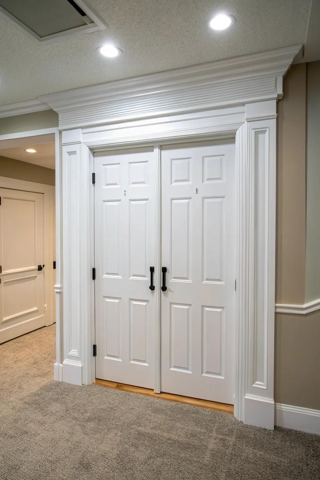 Dual doors provide elegance and enhanced access to your under-house area.