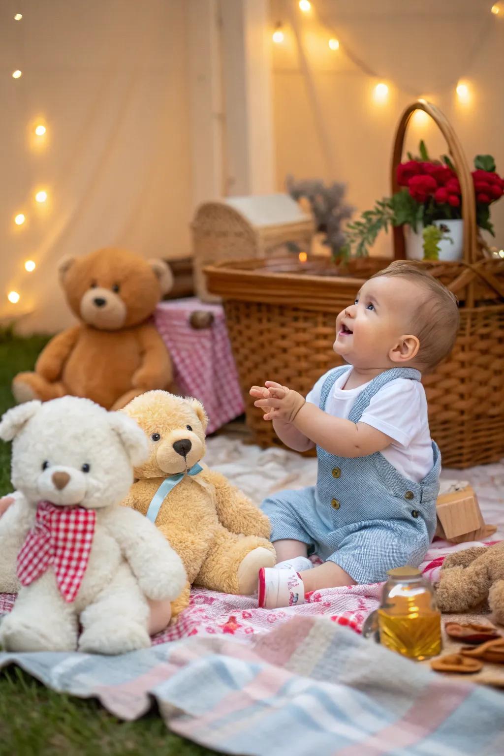 A whimsical teddy bear picnic for your little one.