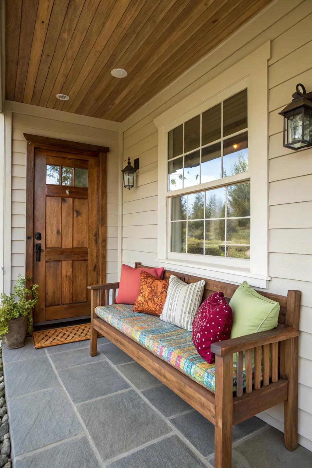A comfortable seat makes your porch a delightful escape.