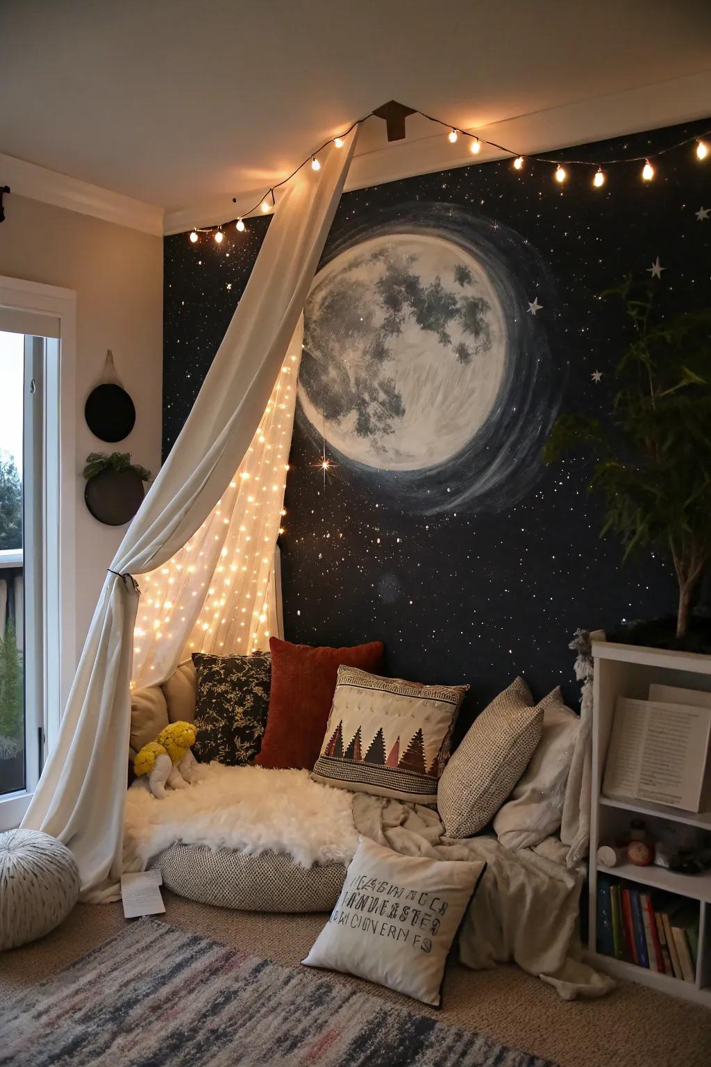 Permit the night sky to breathe life into your area