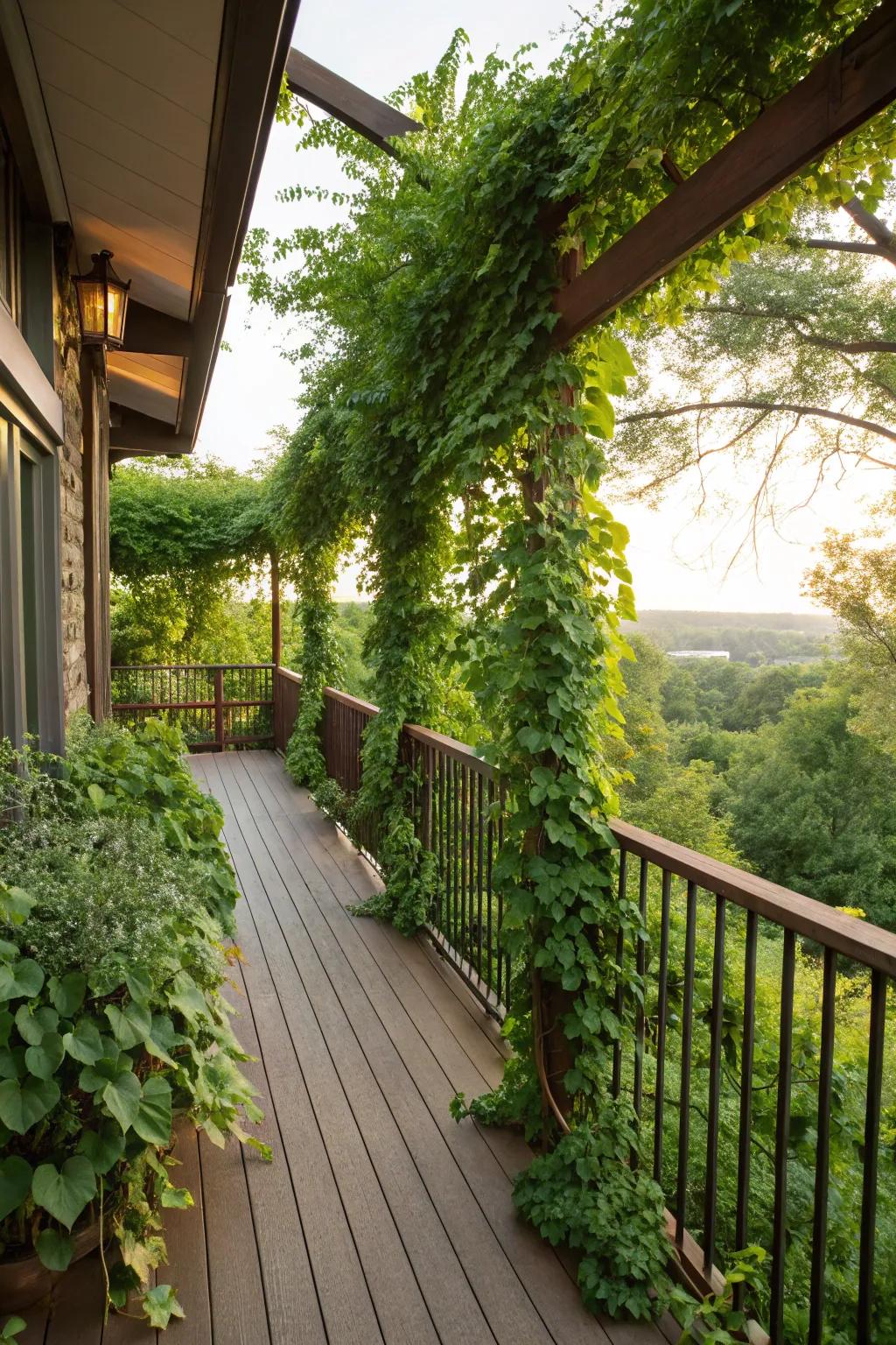 Greenery brings vibrancy and life to your patio enclosure.