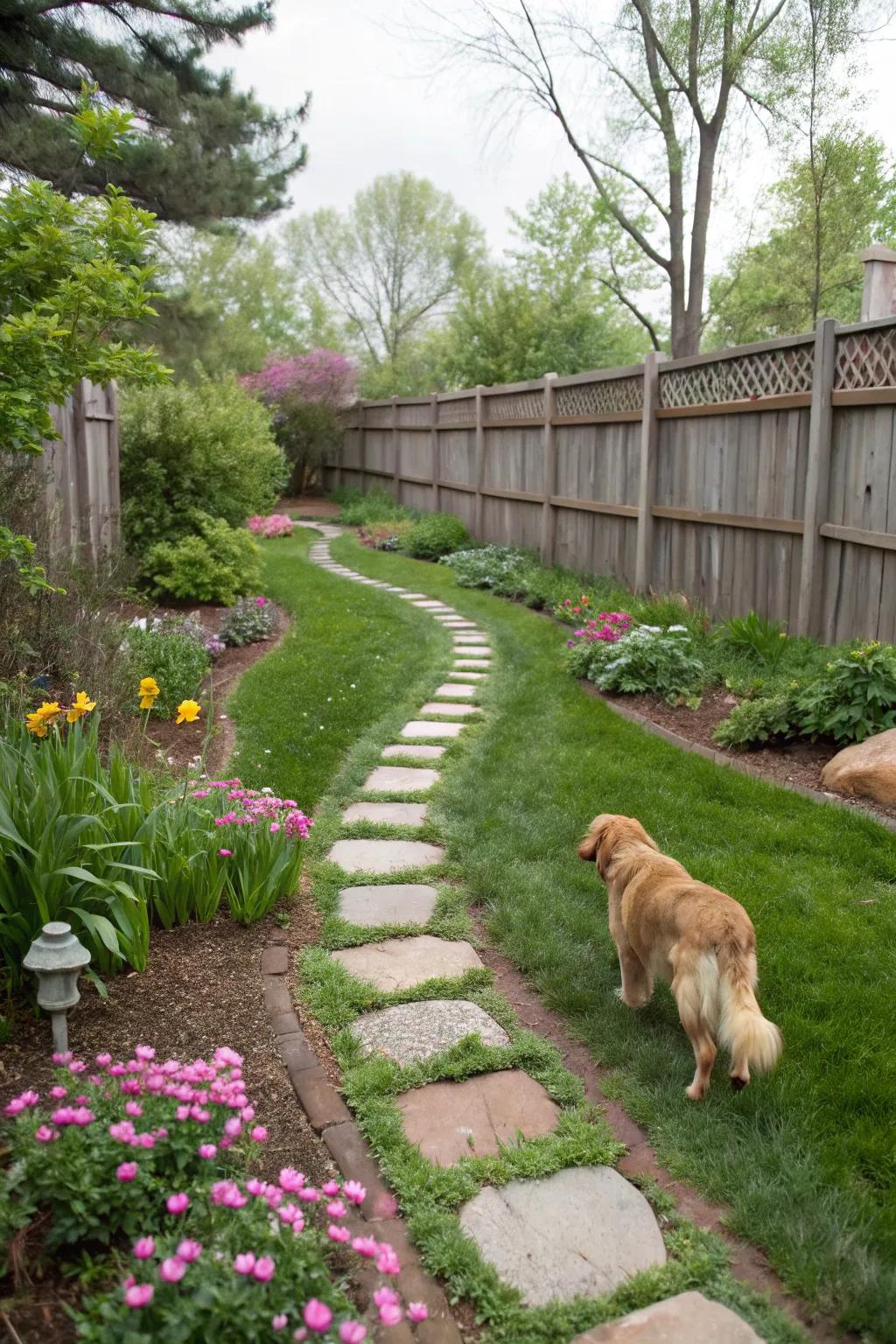 Design paths that encourage investigation while safeguarding your plants.