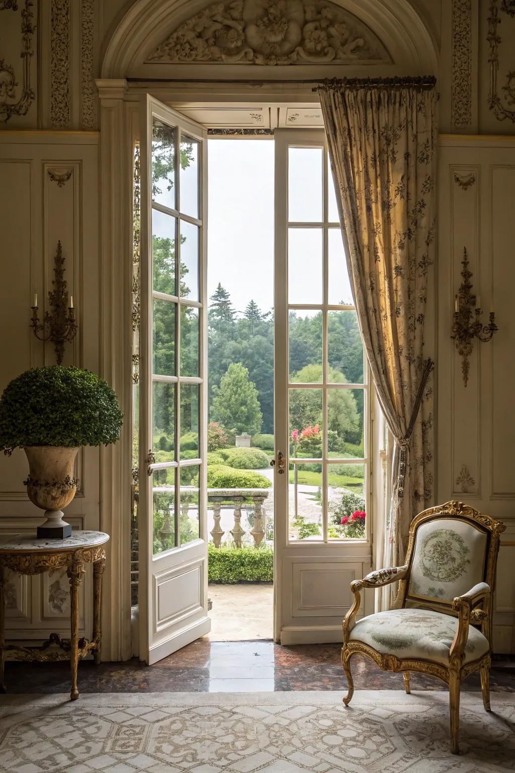 With classic doors, add timeless elegance.