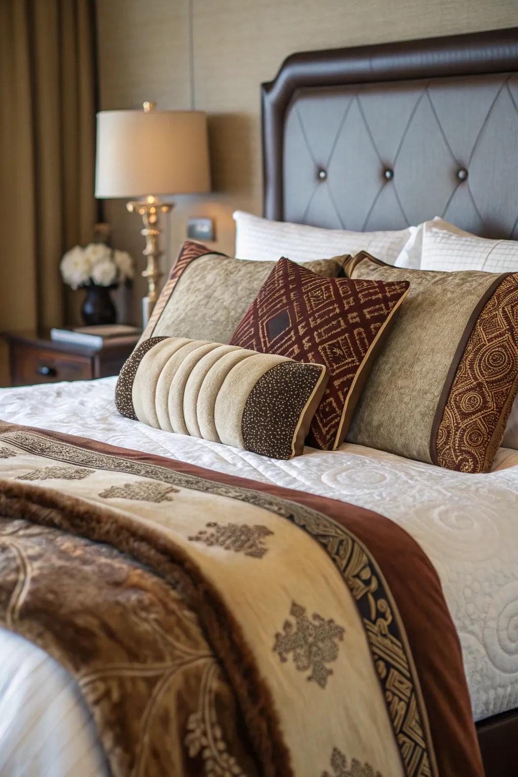 Opulent sleep furnishings contribute to comfort and style in your dreamy bedroom.