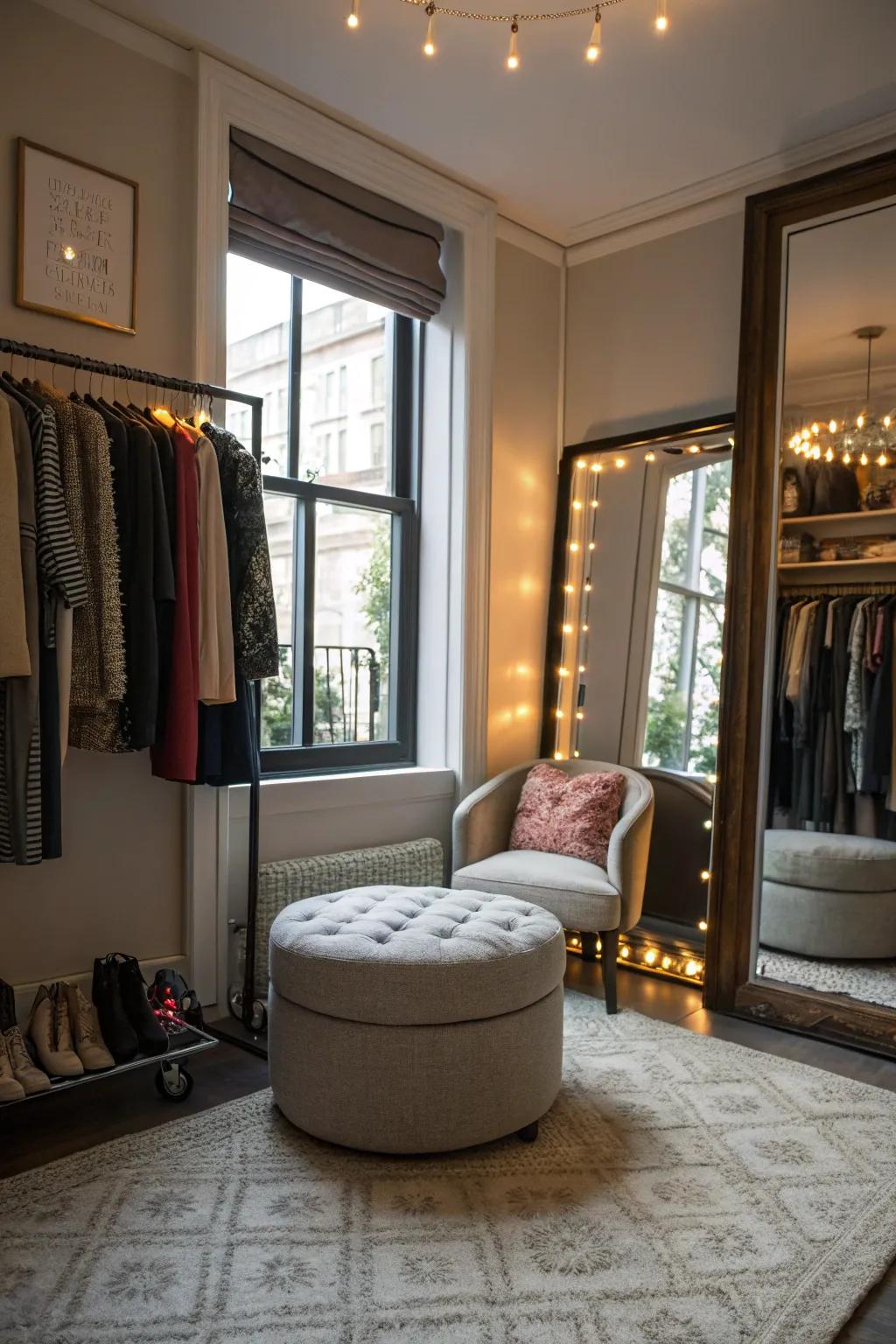 Comfortable seating contributes a dash of luxury and relaxation.