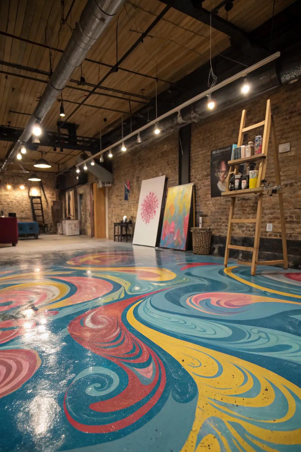 Create an unforgettable statement via artistic swirl patterns.