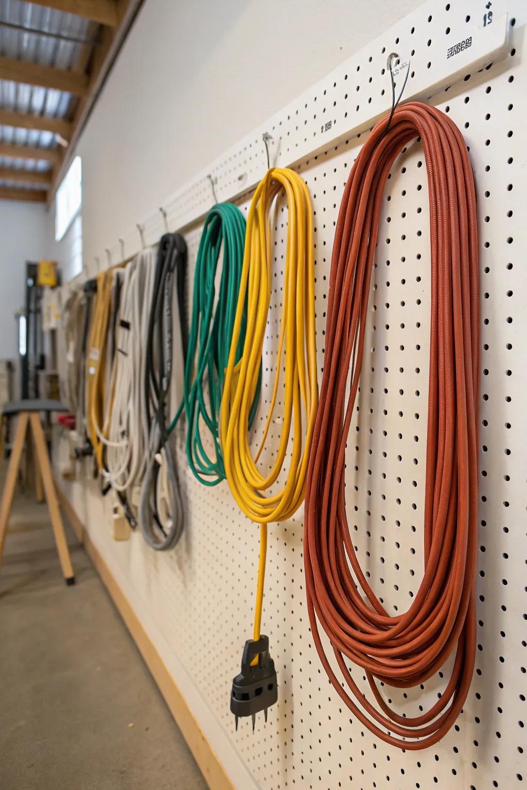 Upright storage transforms your space into an organized haven.