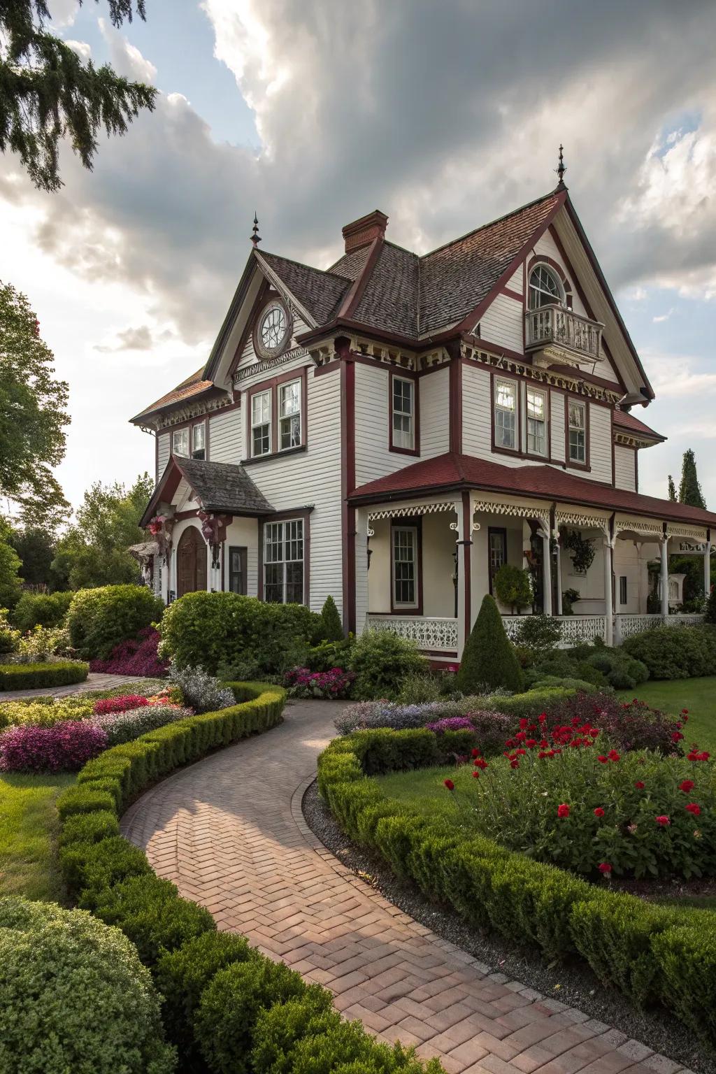 Traditional colors add a touch of elegance and charm.